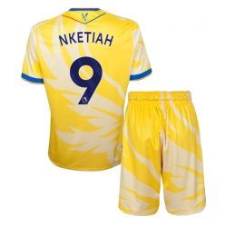Crystal Palace Eddie Nketiah #9 Bortedraktsett Barn 2024-25 Kortermet (+ Korte bukser)