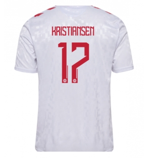 Danmark Victor Kristiansen #17 Bortedrakt EM 2024 Kortermet