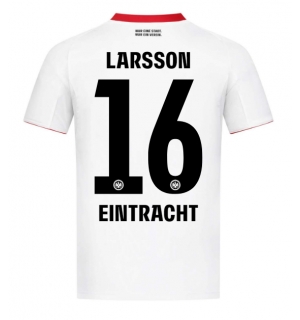Eintracht Frankfurt Hugo Larsson #16 Bortedrakt 2025-26 Kortermet