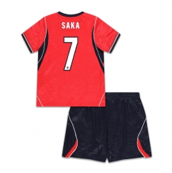 England Bukayo Saka #7 Bortedraktsett Barn VM 2026 Kortermet (+ Korte bukser)
