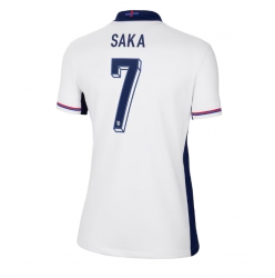 England Bukayo Saka #7 Hjemmedrakt Dame EM 2024 Kortermet