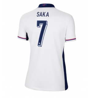 England Bukayo Saka #7 Hjemmedrakt Dame EM 2024 Kortermet