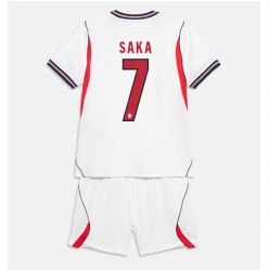 England Bukayo Saka #7 Hjemmedraktsett Barn VM 2026 Kortermet (+ Korte bukser)
