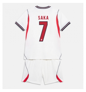 England Bukayo Saka #7 Hjemmedraktsett Barn VM 2026 Kortermet (+ Korte bukser)