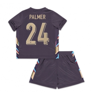 England Cole Palmer #24 Bortedraktsett Barn EM 2024 Kortermet (+ Korte bukser)