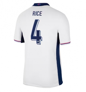 England Declan Rice #4 Hjemmedrakt EM 2024 Kortermet