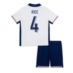England Declan Rice #4 Hjemmedraktsett Barn EM 2024 Kortermet (+ Korte bukser)