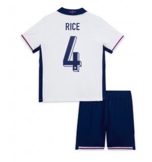 England Declan Rice #4 Hjemmedraktsett Barn EM 2024 Kortermet (+ Korte bukser)