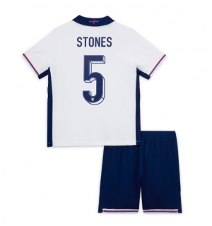 England John Stones #5 Hjemmedraktsett Barn EM 2024 Kortermet (+ Korte bukser)