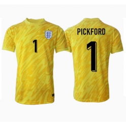 England Jordan Pickford #1 Keeper Bortedrakt EM 2024 Kortermet