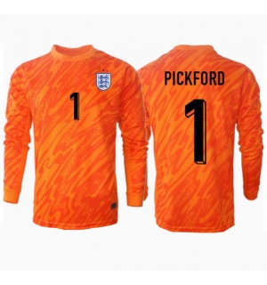 England Jordan Pickford #1 Keeper Hjemmedrakt EM 2024 Langermet
