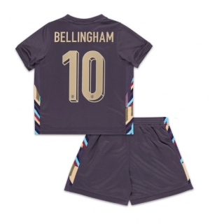 England Jude Bellingham #10 Bortedraktsett Barn EM 2024 Kortermet (+ Korte bukser)