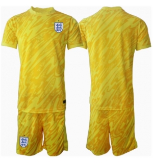 England Keeper Bortedraktsett Barn EM 2024 Kortermet (+ Korte bukser)