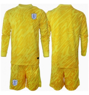 England Keeper Bortedraktsett Barn EM 2024 Langermet (+ Korte bukser)