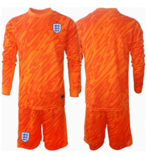 England Keeper Hjemmedraktsett Barn EM 2024 Langermet (+ Korte bukser)