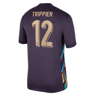 England Kieran Trippier #12 Bortedrakt EM 2024 Kortermet
