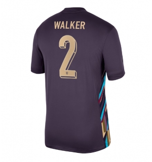 England Kyle Walker #2 Bortedrakt EM 2024 Kortermet