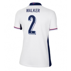 England Kyle Walker #2 Hjemmedrakt Dame EM 2024 Kortermet