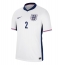 England Kyle Walker #2 Hjemmedrakt EM 2024 Kortermet
