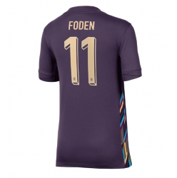 England Phil Foden #11 Bortedrakt Dame EM 2024 Kortermet