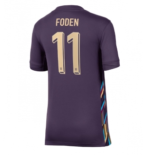 England Phil Foden #11 Bortedrakt Dame EM 2024 Kortermet