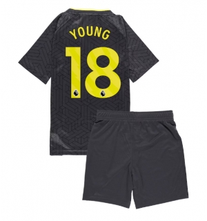 Everton Ashley Young #18 Bortedraktsett Barn 2024-25 Kortermet (+ Korte bukser)