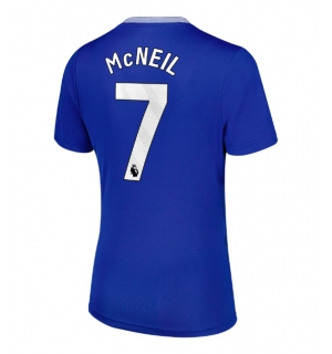 Everton Dwight McNeil #7 Hjemmedrakt Dame 2024-25 Kortermet