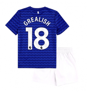 Everton Jack Grealish #18 Hjemmedraktsett Barn 2025-26 Kortermet (+ Korte bukser)