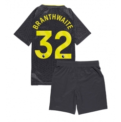 Everton Jarrad Branthwaite #32 Bortedraktsett Barn 2024-25 Kortermet (+ Korte bukser)