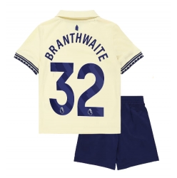 Everton Jarrad Branthwaite #32 Bortedraktsett Barn 2025-26 Kortermet (+ Korte bukser)