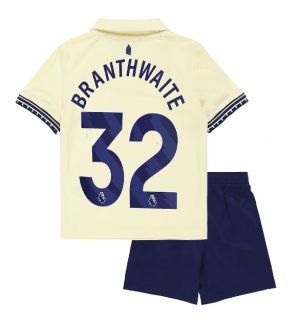 Everton Jarrad Branthwaite #32 Bortedraktsett Barn 2025-26 Kortermet (+ Korte bukser)