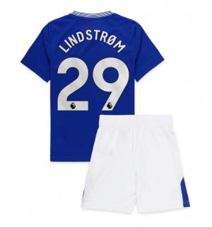 Everton Jesper Lindstrom #29 Hjemmedraktsett Barn 2024-25 Kortermet (+ Korte bukser)