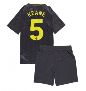 Everton Michael Keane #5 Bortedraktsett Barn 2024-25 Kortermet (+ Korte bukser)