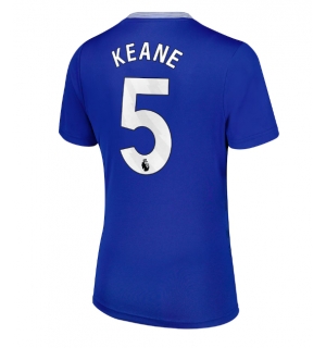 Everton Michael Keane #5 Hjemmedrakt Dame 2024-25 Kortermet