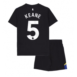 Everton Michael Keane #5 Tredjedraktsett Barn 2025-26 Kortermet (+ Korte bukser)