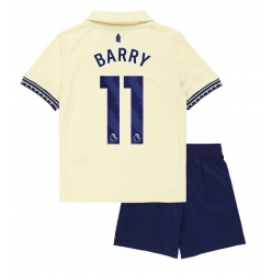 Everton Thierno Barry #11 Bortedraktsett Barn 2025-26 Kortermet (+ Korte bukser)