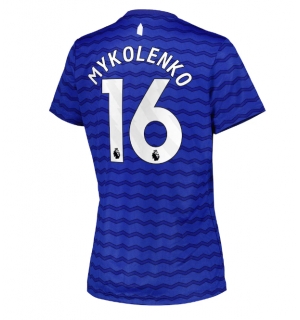 Everton Vitaliy Mykolenko #16 Hjemmedrakt Dame 2025-26 Kortermet