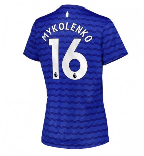 Everton Vitaliy Mykolenko #16 Hjemmedrakt Dame 2025-26 Kortermet Everton Vitaliy Mykolenko #16 Hjemmedrakt Dame 2025-26 Kortermet