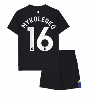 Everton Vitaliy Mykolenko #16 Tredjedraktsett Barn 2025-26 Kortermet (+ Korte bukser)