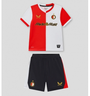 Feyenoord Hjemmedraktsett Barn 2025-26 Kortermet (+ Korte bukser)