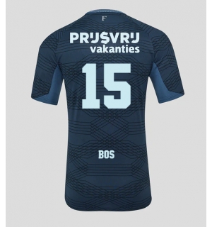Feyenoord Jordan Bos #15 Bortedrakt 2025-26 Kortermet