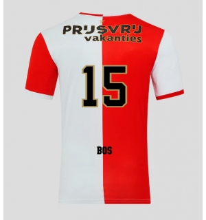 Feyenoord Jordan Bos #15 Hjemmedrakt 2025-26 Kortermet