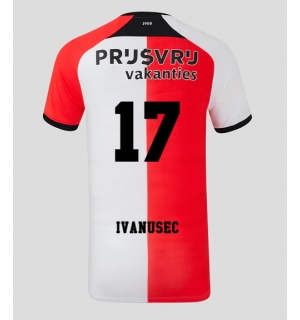 Feyenoord Luka Ivanusec #17 Hjemmedrakt 2024-25 Kortermet