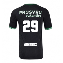 Feyenoord Santiago Gimenez #29 Bortedrakt 2024-25 Kortermet