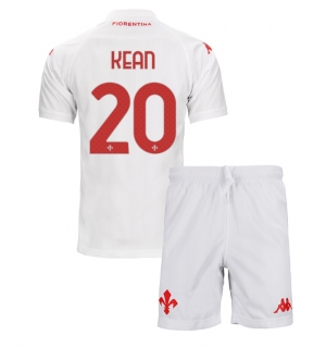 Fiorentina Moise Kean #20 Bortedraktsett Barn 2024-25 Kortermet (+ Korte bukser)