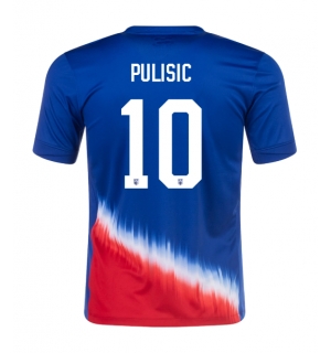 Forente Stater Christian Pulisic #10 Bortedrakt Copa America 2024 Kortermet