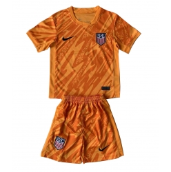 Forente Stater Keeper Bortedraktsett Barn Copa America 2024 Kortermet (+ Korte bukser)