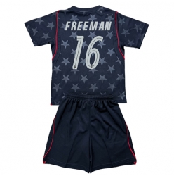 Forente stater Alex Freeman #16 Bortedraktsett Barn VM 2026 Kortermet (+ Korte bukser)