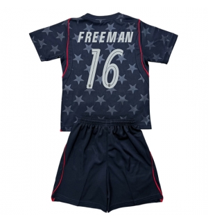 Forente stater Alex Freeman #16 Bortedraktsett Barn VM 2026 Kortermet (+ Korte bukser)