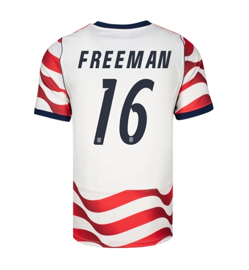 Forente stater Alex Freeman #16 Hjemmedrakt VM 2026 Kortermet Forente stater Alex Freeman #16 Hjemmedrakt VM 2026 Kortermet